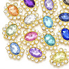 Alloy Acrylic Rhinestone Cabochons X-RB-T008-08G-1