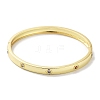 Brass Pave Colorful Glass Bangles for Women BJEW-Z061-25A-2