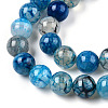 Dyed Natural Dragon Veins Agate Beads Strands X-G-Q462-128C-8mm-3