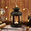 Portable Iron Candle Holder with Clear Glass Window AJEW-WH0299-85B-5
