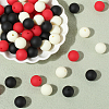 Rubberized Style Imitated Silicone Acrylic Beads MACR-PA0001-06A-05-7