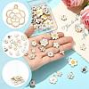 76Pcs 19 Styles Alloy Enamel Pendants ENAM-FS0004-23-2
