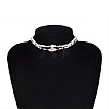 Bohemian Ethnic Style Natural Shell & Glass Seed Beaded Double Layer Choker Necklaces FS-WG063D6-01-4