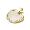 Brass Pave Shell Pendants KK-I708-14C-G-2