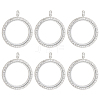 6Pcs Alloy Magnetic Locket Pendants FIND-ME0003-67P-1