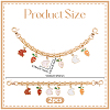 2Pcs Alloy Enamel Carrot Rabbit Tassel Iron Chain Bag Decorative Chains AJEW-BBC0001-07-2