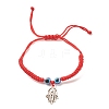 6Pcs 6 Style Resin Evil Eye Braided Bead Bracelets Set BJEW-JB08340-4