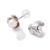 Natural Pearl Stud Earrings for Women EJEW-C083-07E-P-2