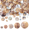 100Pcs 5 Styles Natural Akoya Shell Charms SHEL-HY0001-19-1