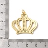 Brass Micro Pave Clear Cubic Zirconia Pendants KK-H267-034G-3