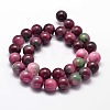 Dyed Natural Malaysia Jade Round Bead Strands G-L395-40-10mm-2