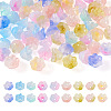  64pcs 8 style Handmade Lampwork Bead Caps LAMP-TA0001-07-1