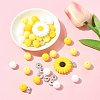 DIY Daisy Round Beads Findings Kits DIY-FS0010-24A-7