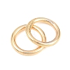 Brass Closed Jump Rings KK-D257-01G-02-2