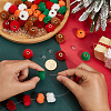 60Pcs 6 Colors Imitation Rabbit Hair European Beads FIND-PA0001-25-3