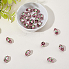 20Pcs Handmade Foil Glass Lampwork Beads LAMP-PA0001-63B-7