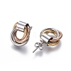 304 Stainless Steel Stud Earrings EJEW-L241-03A-2