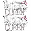 2Pcs Birthday Queen Rhinestone Pins JEWB-SP0001-11P-1