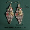 Rhinestone Dangle Earrings for Women PW-WGDCBCF-01-1