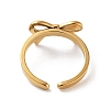 304 Stainless Steel Open Cuff Rings for Women X-RJEW-Z044-01G-02-3