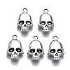 Tibetan Style Alloy Pendants TIBEP-S319-109AS-RS-1
