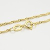 925 Sterling Silver Singapore Chain Necklaces STER-M086-04A-G-1