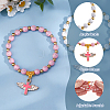 2Pcs Acrylic & Plastic Beads Bracelets BJEW-HS00006-4