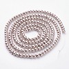 Glass Pearl Beads Strands X-HY-4D-B27-1
