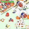 36Pcs 9 Styles Sports Zinc Alloy Enamel Pendants FIND-CJ0005-30-3