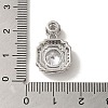 Micro Pave Cubic Zirconia Pendants KK-S351-01P-05-3