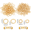 200Pcs 2 Style Brass Open Jump Rings KK-PH0002-76-5