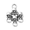 Tibetan Style Alloy Pendants for Halloween PALLOY-O002-08AS-1