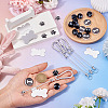 DIY Paw Print Keychain Making Kits DIY-TA0013-74-7