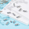 12Sets 304 Stainless Steel Screw Clasps STAS-BBC0009-43-4