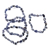 Natural Tanzanite Beaded Stretch Bracelets GG-CBA05D5-02A-11A-4