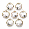 ABS Plastic Imitation Pearl Pendants KK-N235-012-2