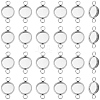 60Pcs 304 Stainless Steel Cabochon Connector Settings STAS-BBC0009-57A-1