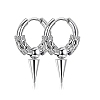 Non-Tarnish 304 Stainless Steel Hoop Earrings PW-WG23967-05-1