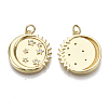 Brass Micro Pave Cubic Zirconia Pendants ZIRC-S067-009-NF-2