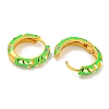 Rack Plating Brass Hoop Earrings EJEW-C102-46G-05-2