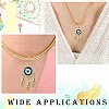 Brass Pave Clear Cubic Zirconia European Dangle Charms KK-CJC0018-08-7
