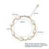 Natural Pearl Beaded Bracelets BJEW-JB04888-2