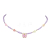 Glass Necklaces NJEW-JN04795-4