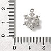 Rack Plating Brass Micro Pave Cubic Zirconia Pendants KK-M014-10A-P-3