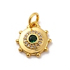 Brass Micro Pave Cubic Zirconia Charms KK-U033-22G-03-1