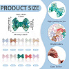 50Pcs 10 Colors UV Plating Transparent Acrylic Beads TACR-TA0001-90-4