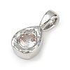 Brass Pave Clear Cubic Zirconia Pendants LS-KK-L238-24P-2
