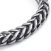 304 Stainless Steel Wheat Chain Bracelets BJEW-L673-004-AS-2