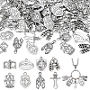 Tibetan Styles Alloy Pendants FIND-PH0027-26-1