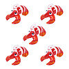 5Pcs Handmade Lampwork Pendants LAMP-TA0002-75B-2